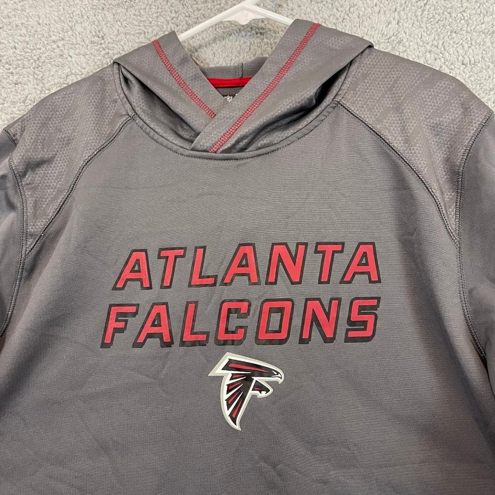 Atlanta Falcons NFL Mens size XL Grey Hoodie Sweater Pullover Jacket - Picture 2 of 10
